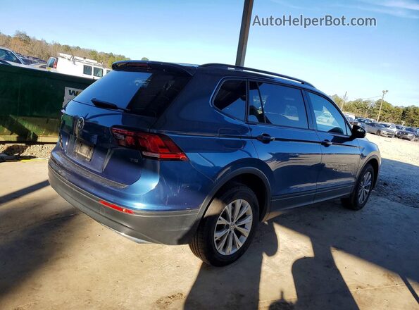 3VV1B7AX5JM098168 2018 VOLKSWAGEN TIGUAN Синий Задняя правая четверть