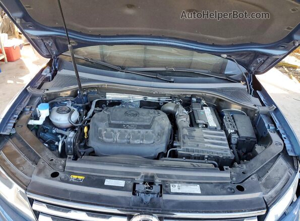 3VV1B7AX5JM098168 2018 VOLKSWAGEN TIGUAN Синий Вид задней части салона