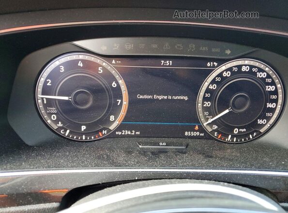 3VV2B7AX1KM054836 2019 VOLKSWAGEN TIGUAN Серый Вид щитка приборов