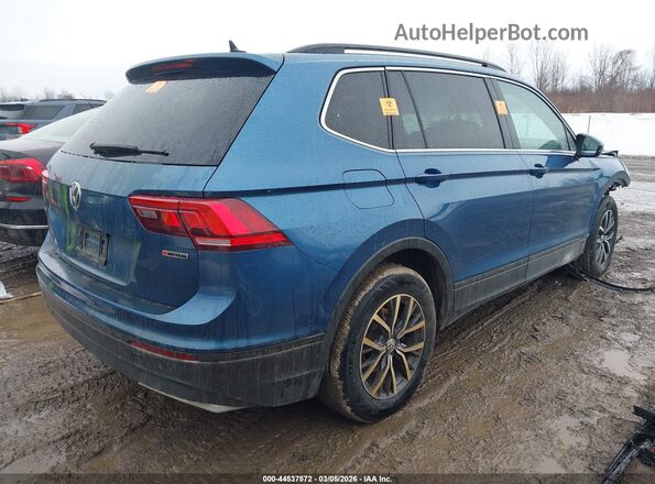 3VV2B7AX1KM136128 2019 VOLKSWAGEN TIGUAN Blue Задня права чверть