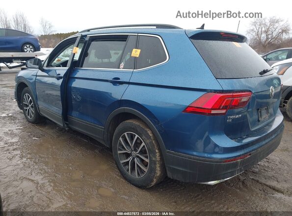 3VV2B7AX1KM136128 2019 VOLKSWAGEN TIGUAN Blue Задня ліва чверть