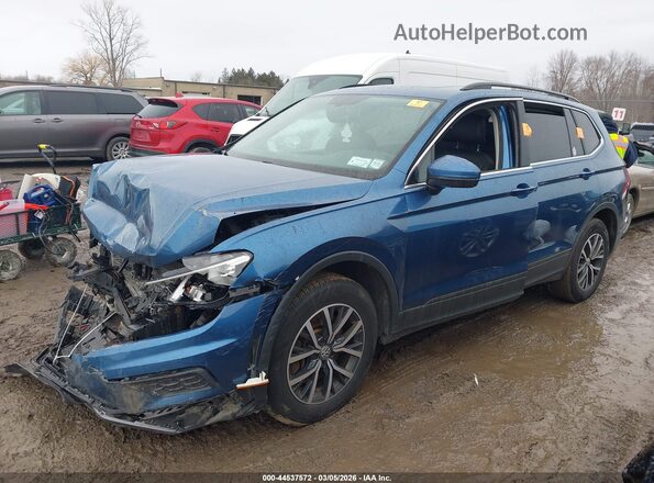 3VV2B7AX1KM136128 2019 VOLKSWAGEN TIGUAN Blue Передня ліва чверть