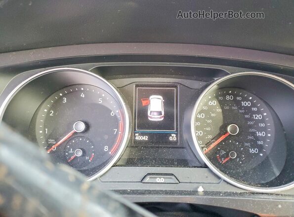 3VV2B7AX2KM199982 2019 VOLKSWAGEN TIGUAN Gray Widok zestawu wskaźników