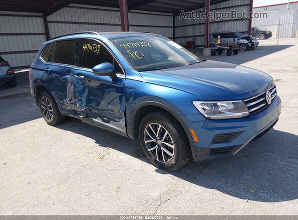 3VV2B7AX2LM054345 2020 VOLKSWAGEN TIGUAN Blue წინა მარჯვენა