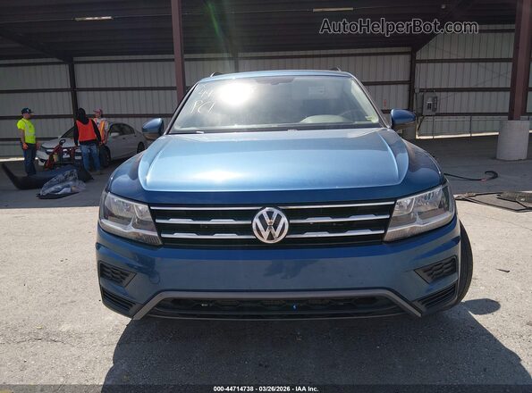 3VV2B7AX2LM054345 2020 VOLKSWAGEN TIGUAN Blue ხელსაწყოთა პანელის ხედი