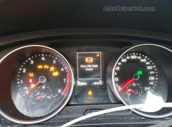 3VV2B7AX3JM020315 2018 VOLKSWAGEN TIGUAN White Вид щитка приладів