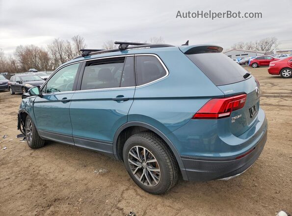 3VV2B7AX3KM175397 2019 VOLKSWAGEN TIGUAN Бирюзовый Задняя левая четверть