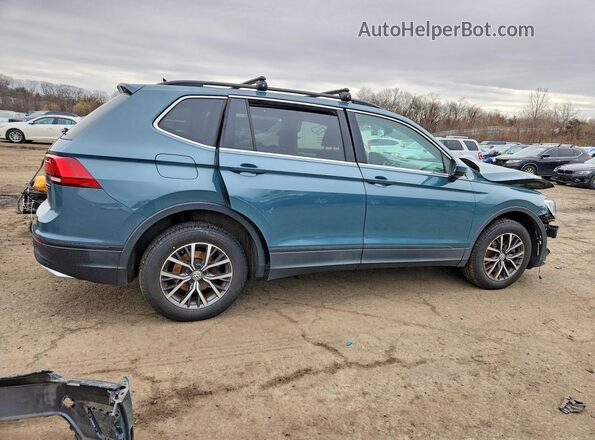 3VV2B7AX3KM175397 2019 VOLKSWAGEN TIGUAN Бирюзовый Задняя правая четверть