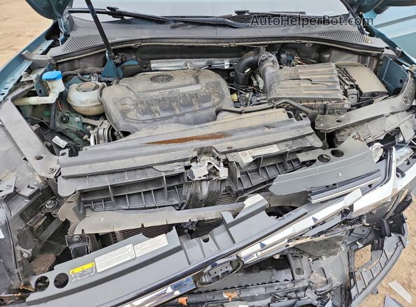 3VV2B7AX3KM175397 2019 VOLKSWAGEN TIGUAN Бирюзовый Вид задней части салона