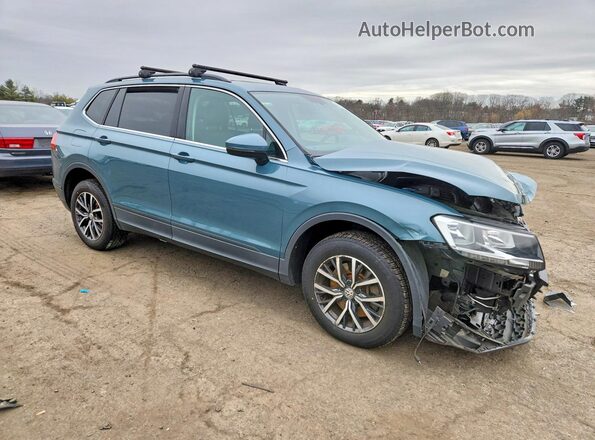 3VV2B7AX3KM175397 2019 VOLKSWAGEN TIGUAN Бирюзовый Передняя правая четверть
