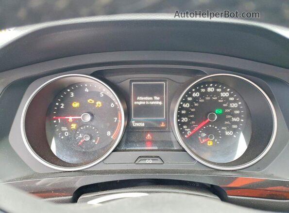 3VV2B7AX4KM076944 2019 VOLKSWAGEN TIGUAN White Vista del cuadro de instrumentos