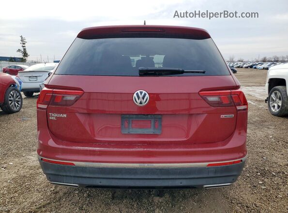 3VV2B7AX4KM096191 2019 VOLKSWAGEN TIGUAN Red უკანა ხედი