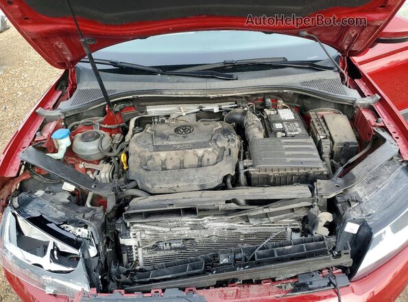 3VV2B7AX4KM096191 2019 VOLKSWAGEN TIGUAN Red ძრავის განყოფილების ხედი