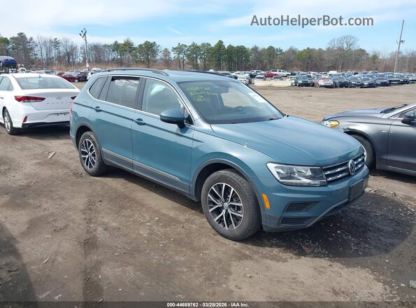 3VV2B7AX4MM019808 2021 VOLKSWAGEN TIGUAN Blue Передня права чверть