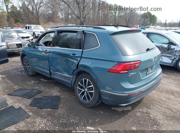 3VV2B7AX4MM019808 2021 VOLKSWAGEN TIGUAN Blue Задня ліва чверть