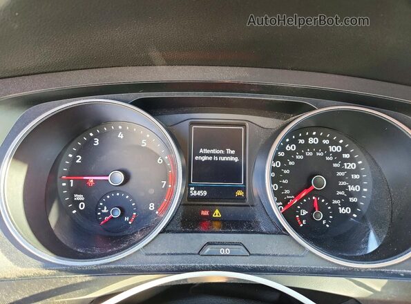 3VV2B7AX5KM134012 2019 VOLKSWAGEN TIGUAN Gray ხელსაწყოთა პანელის ხედი