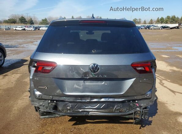 3VV2B7AX5NM035579 2022 VOLKSWAGEN TIGUAN Gray Вид ззаду