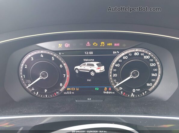 3VV2B7AX7KM011991 2019 VOLKSWAGEN TIGUAN Белый Вид задних сидений