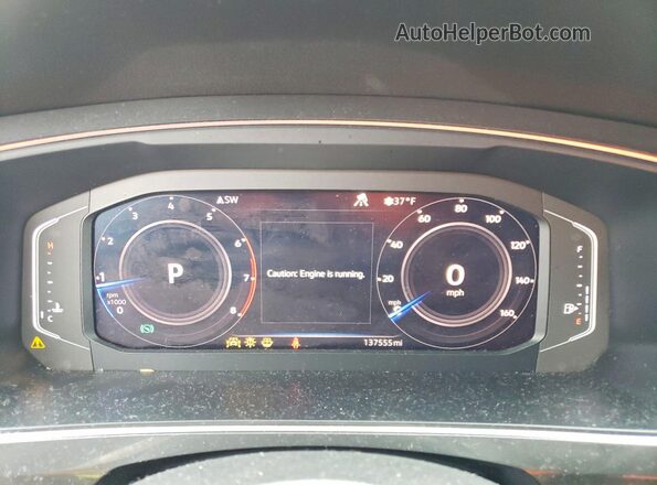 3VV2B7AX7KM084360 2019 VOLKSWAGEN TIGUAN Gray Vista del cuadro de instrumentos
