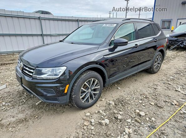 3VV2B7AX7KM173779 2019 VOLKSWAGEN TIGUAN Черный Передняя левая четверть