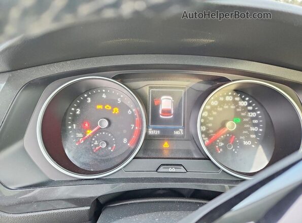 3VV2B7AX9KM060156 2019 VOLKSWAGEN TIGUAN Белый Вид щитка приборов