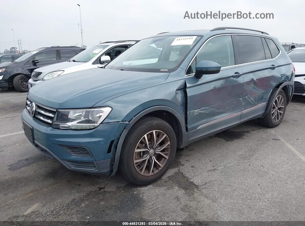3VV3B7AX1LM106200 2020 VOLKSWAGEN TIGUAN Синий Передняя левая четверть