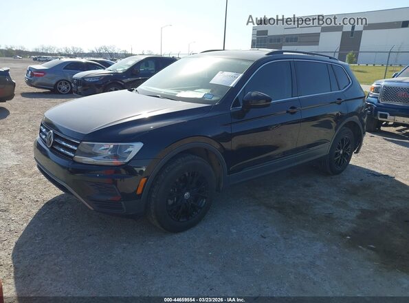 3VV3B7AX4KM178555 2019 VOLKSWAGEN TIGUAN Black Առջևի ձախ երեք քառորդ տեսարան