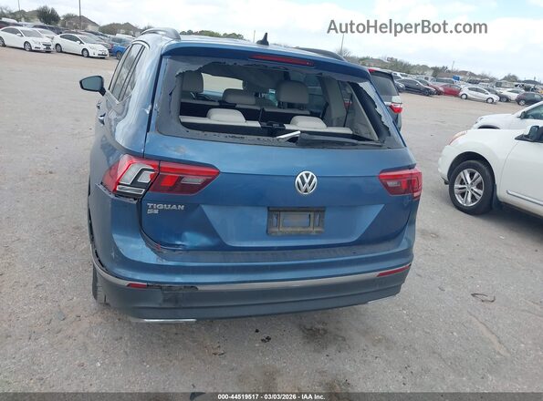 3VV3B7AX6JM039395 2018 VOLKSWAGEN TIGUAN Blue Vista frontal