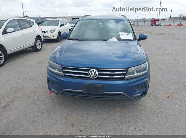 3VV3B7AX6JM039395 2018 VOLKSWAGEN TIGUAN Blue Vista del cuadro de instrumentos