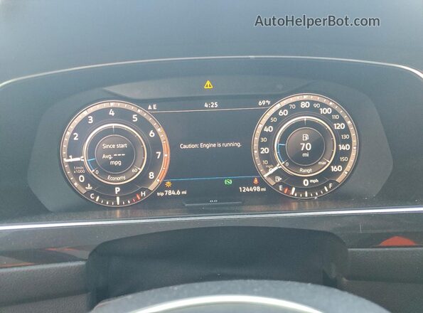 3VV3B7AX6KM061009 2019 VOLKSWAGEN TIGUAN Белый Вид щитка приборов