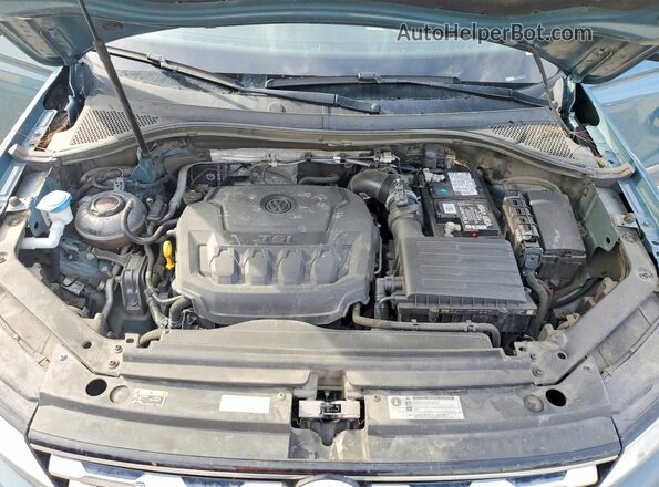 3VV3B7AX7LM108338 2020 VOLKSWAGEN TIGUAN Teal ძრავის განყოფილების ხედი