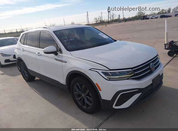 3VV3B7AX7NM092855 2022 VOLKSWAGEN TIGUAN Белый Передняя правая четверть