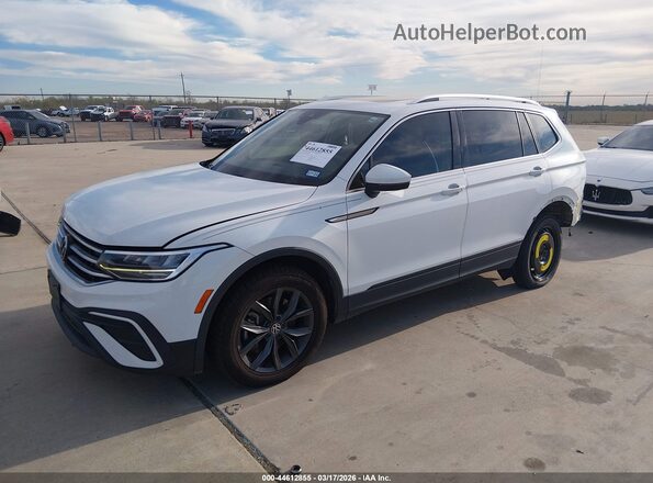 3VV3B7AX7NM092855 2022 VOLKSWAGEN TIGUAN Белый Передняя левая четверть