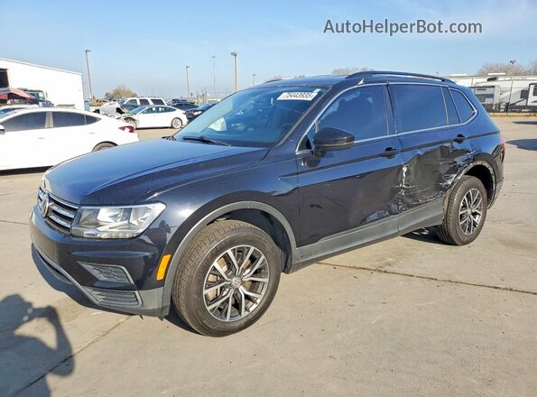 3VV3B7AX8KM101669 2019 VOLKSWAGEN TIGUAN Black წინა მარცხენა ხედი სამი მეოთხედიდან