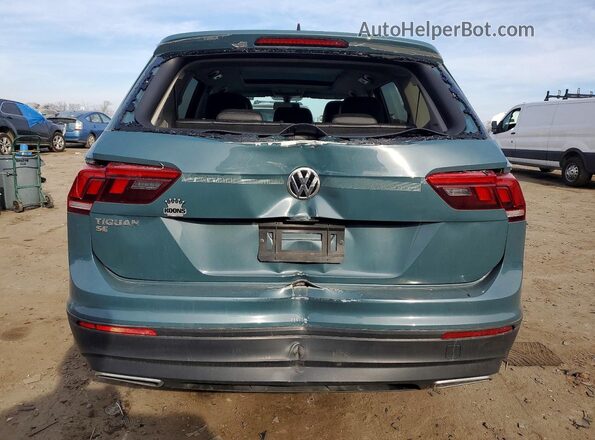 3VV3B7AX8KM201433 2019 VOLKSWAGEN TIGUAN Бирюзовый Вид сзади