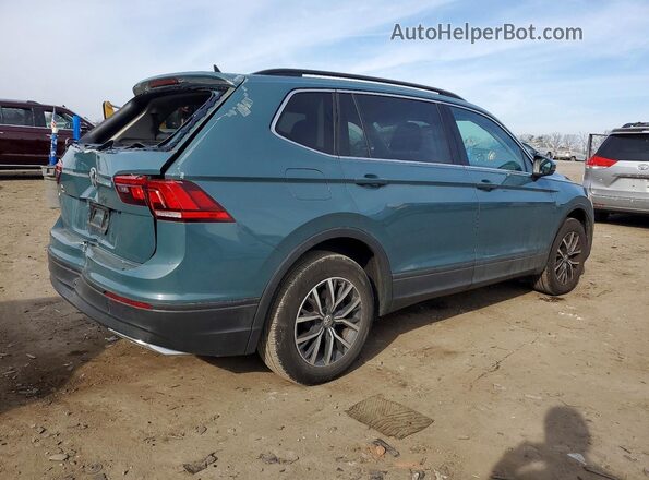 3VV3B7AX8KM201433 2019 VOLKSWAGEN TIGUAN Бирюзовый Задняя правая четверть