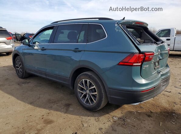3VV3B7AX8KM201433 2019 VOLKSWAGEN TIGUAN Бирюзовый Задняя левая четверть