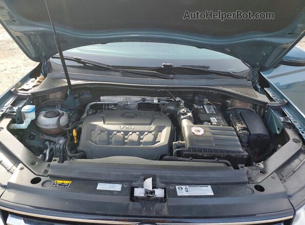 3VV3B7AX8KM201433 2019 VOLKSWAGEN TIGUAN Бирюзовый Вид подкапотного пространства