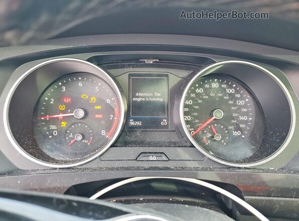 3VV3B7AX8KM201433 2019 VOLKSWAGEN TIGUAN Бирюзовый Вид щитка приборов