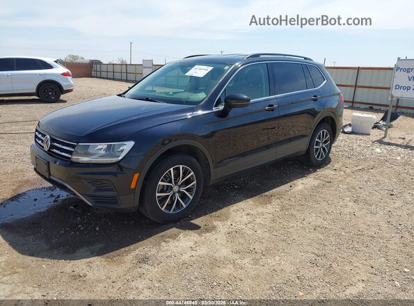 3VV3B7AX9KM133627 2019 VOLKSWAGEN TIGUAN Синий Передняя левая четверть