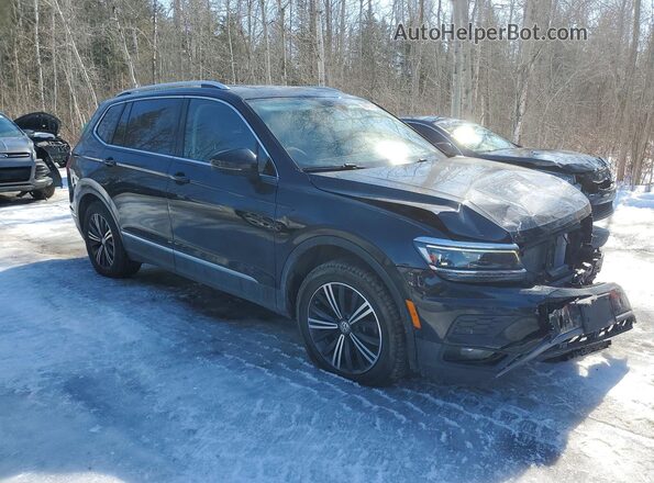 3VV4B7AX1JM067626 2018 VOLKSWAGEN TIGUAN Черный Передняя правая четверть