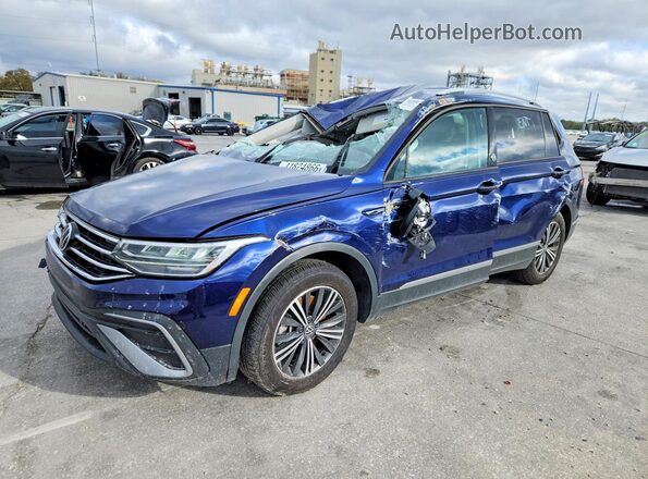 3VV5B7AX2RM209109 2024 VOLKSWAGEN TIGUAN Blue წინა მარცხენა ხედი სამი მეოთხედიდან