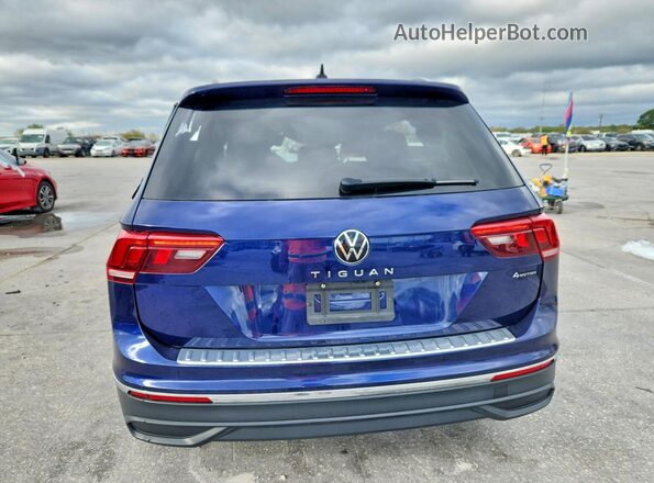 3VV5B7AX2RM209109 2024 VOLKSWAGEN TIGUAN Blue უკანა ხედი