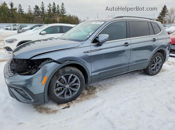 3VVMB7AX6PM079862 2023 VOLKSWAGEN TIGUAN Gray Առջևի ձախ երեք քառորդ տեսարան