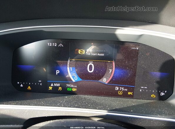 3VVMB7AX8RM182395 2024 VOLKSWAGEN TIGUAN Gray Вид задніх сидінь