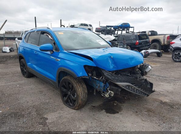 3VVSX7B2XPM308877 2023 VOLKSWAGEN TAOS Синий Передняя правая четверть