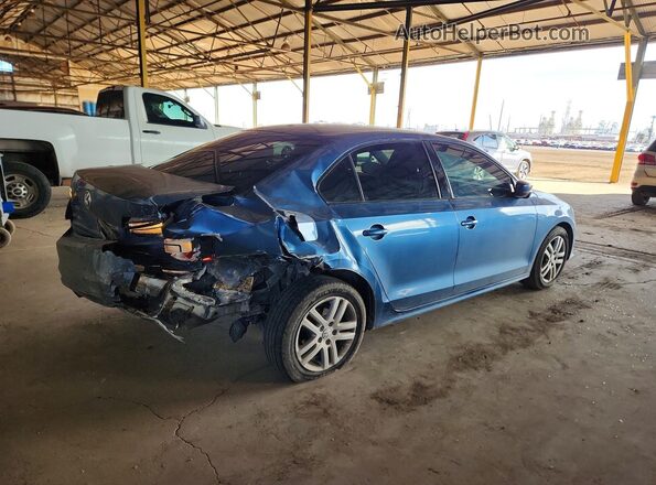 3VW2B7AJ8JM236345 2018 VOLKSWAGEN JETTA Синий Задняя правая четверть
