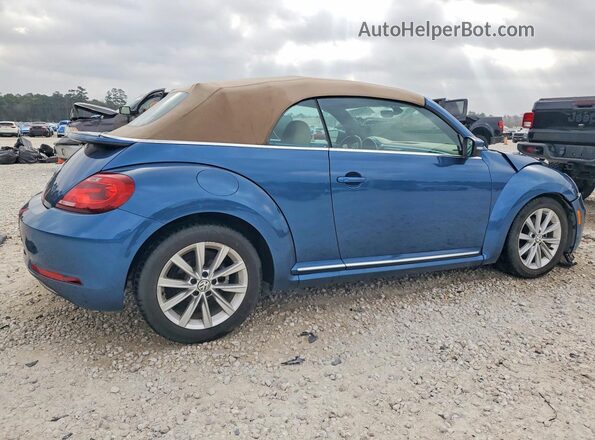 3VW5DAAT0JM516945 2018 VOLKSWAGEN BEETLE Синий Задняя правая четверть