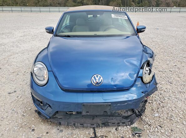 3VW5DAAT0JM516945 2018 VOLKSWAGEN BEETLE Синий Вид спереди