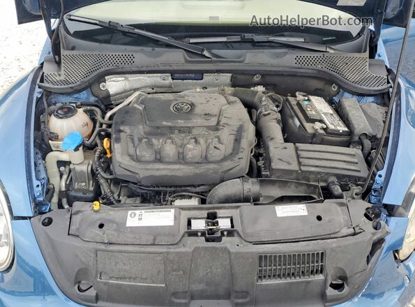 3VW5DAAT0JM516945 2018 VOLKSWAGEN BEETLE Синий Вид задней части салона